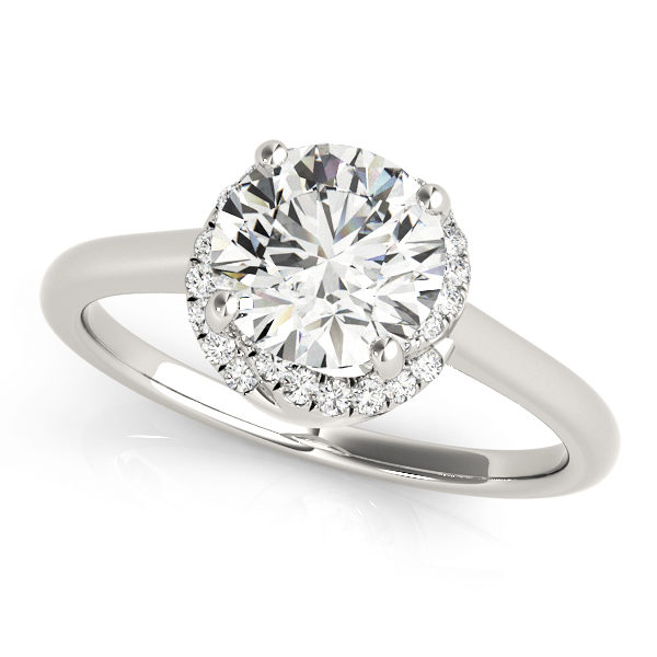 14Kw Halo Engagement Diamond Ring Wedding Ring 1.13 CT TW - Beryl Jewelers