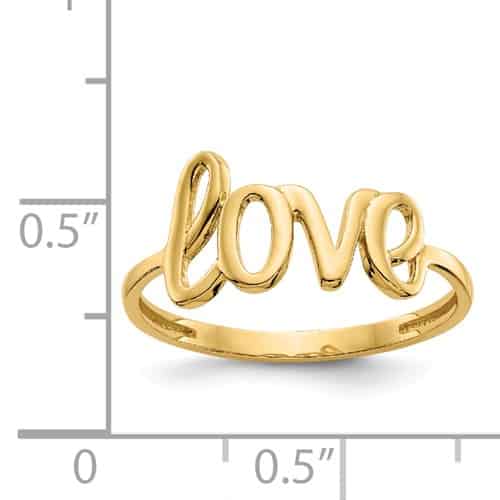 Zoë Chicco 14k Gold Itty Bitty Diamond LOVE Ring – ZOË CHICCO