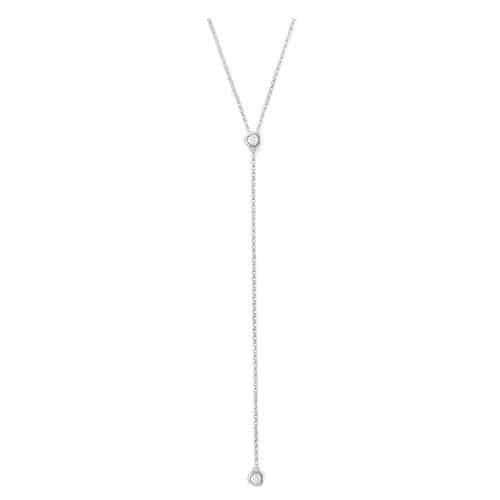 14k Diamond Lariat Necklace - Beryl Jewelers